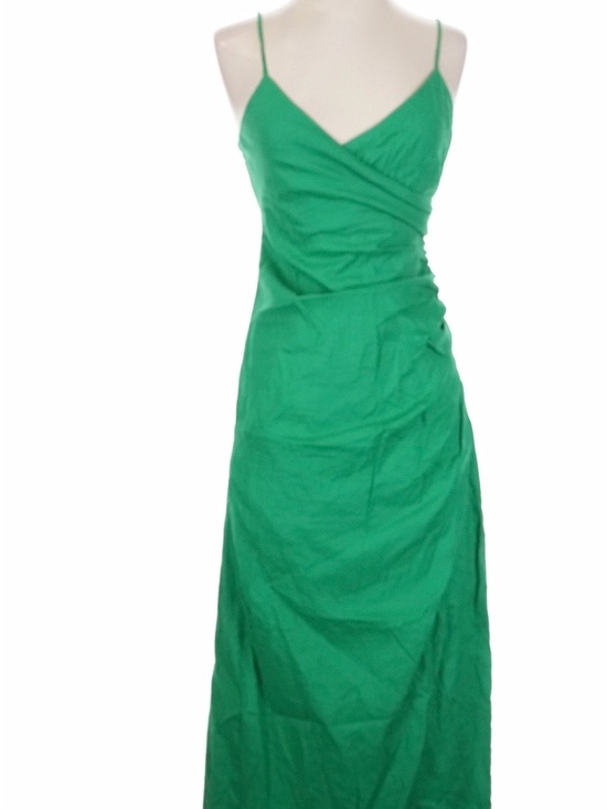 Zara Dresses & Skirts - Zara Emerald Green Spaghetti-Strap Maxi Dress